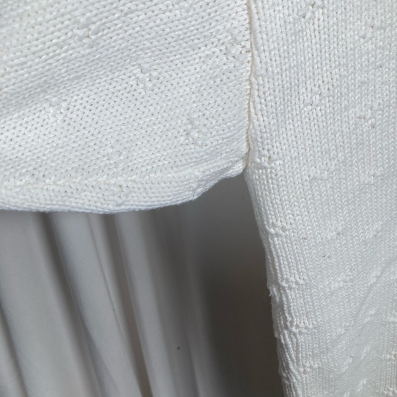 Liz Baker Creamy White Short Sleeve Sweater Floral Embroidery Sz 2X Valentines - Picture 4 of 11